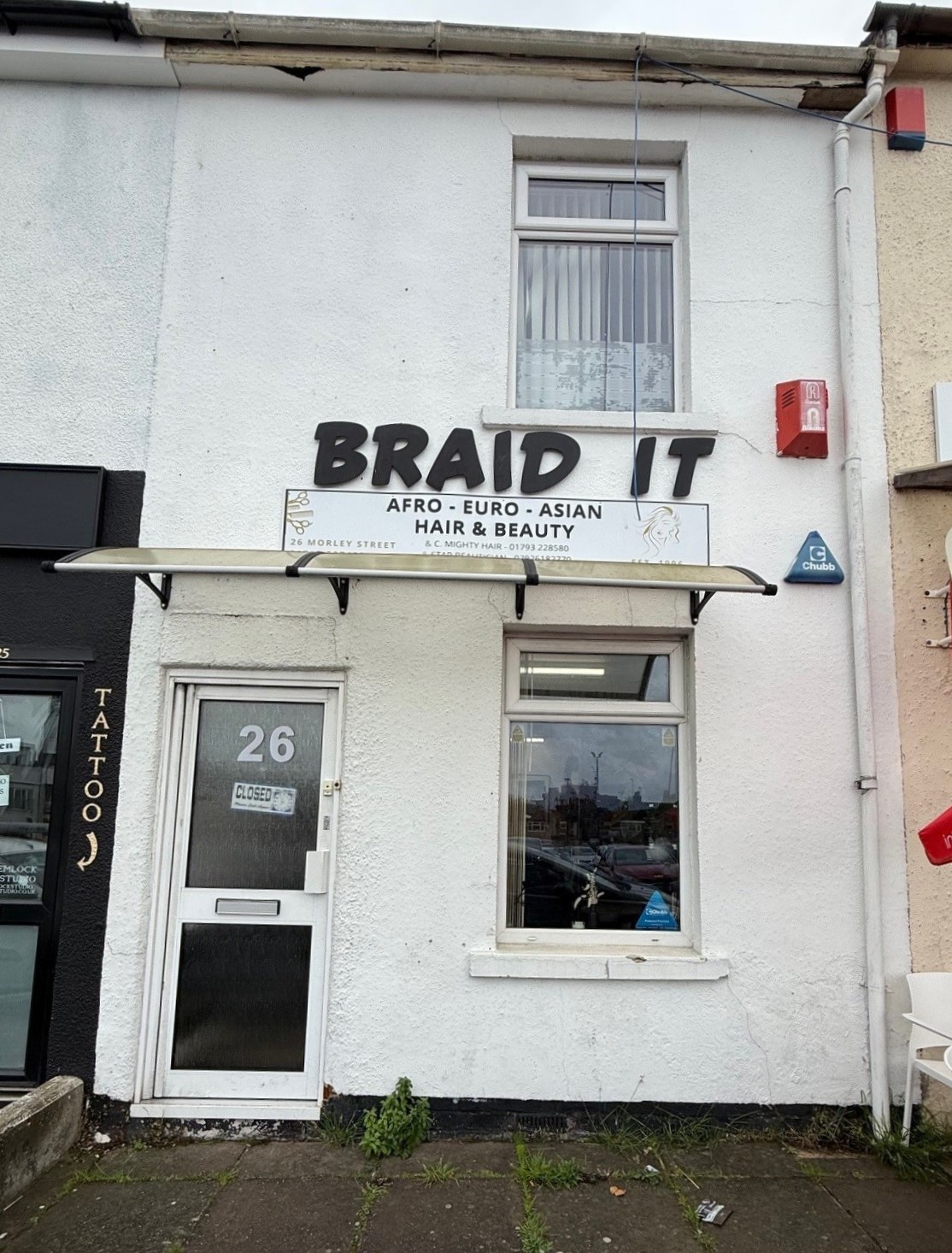 The property is located in central Swindon and forms part of a terrace of similar independent traders, shops and offices overlooking the busy Granville Street Car Park and is in close proximity to The Brunel Centre.